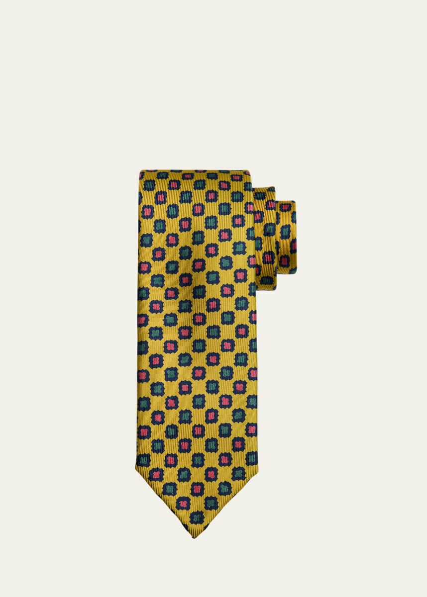 Petronius 1926 Men's Limited Edition Geometric Silk Tie