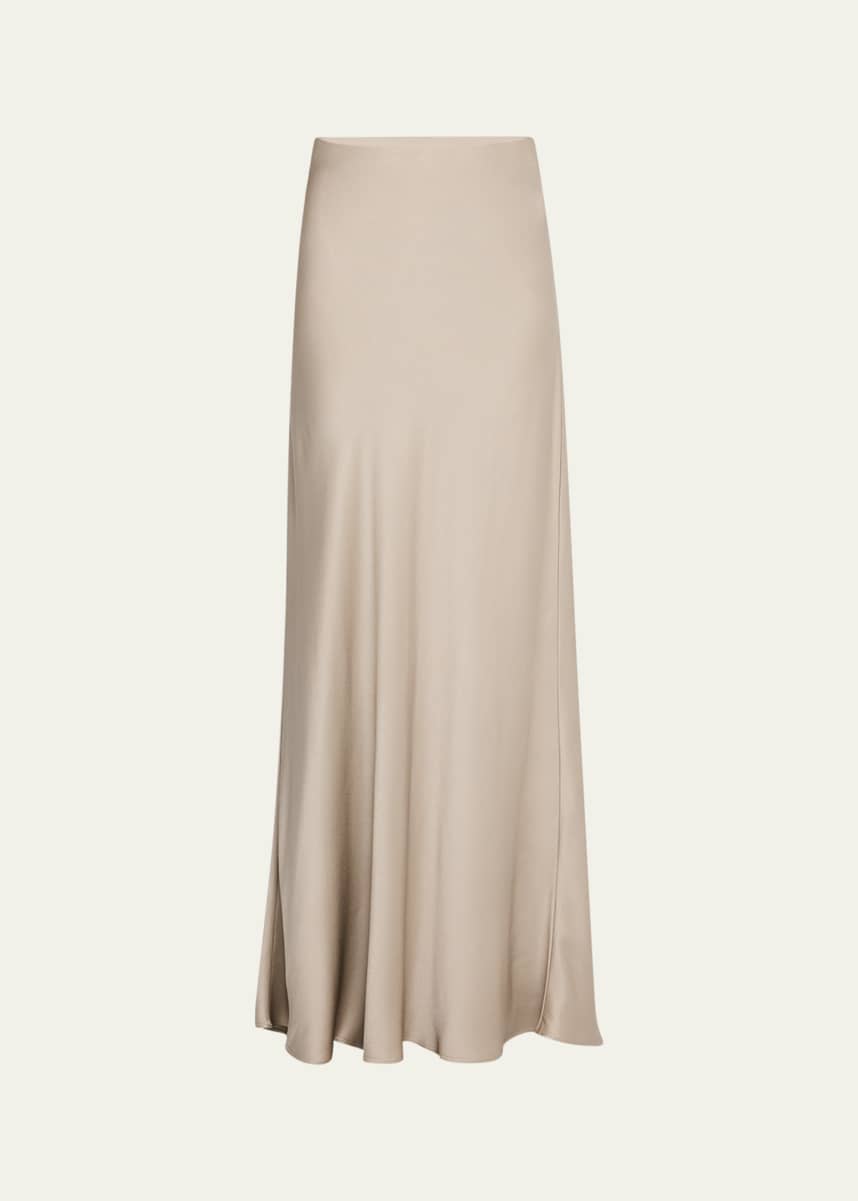 Brunello Cucinelli Satin Cady Maxi Mermaid Skirt
