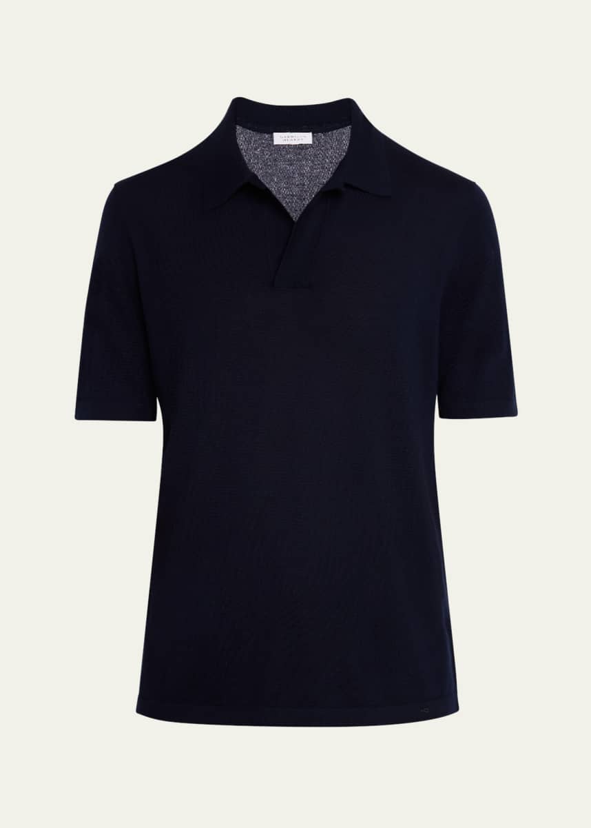 Gabriela Hearst Men's Stendhal Cashmere Knit Polo Shirt