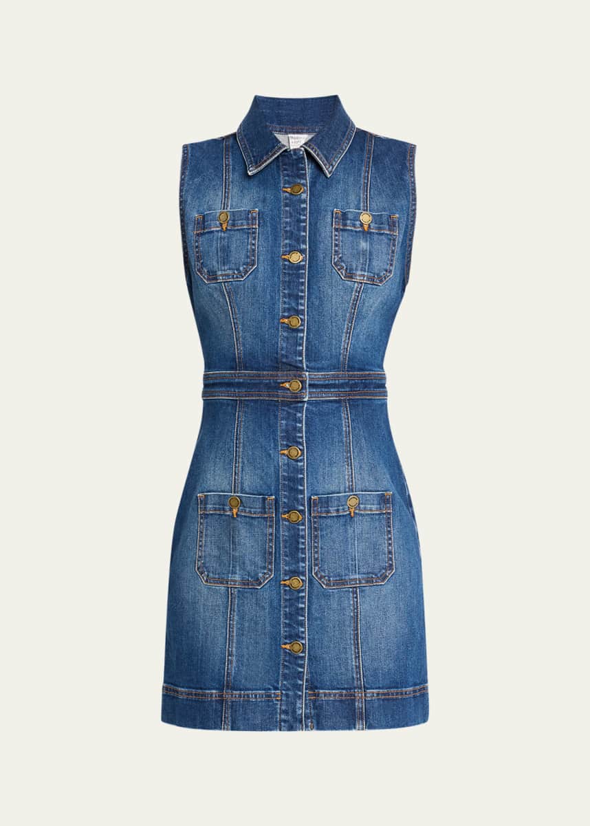 Ramy Brook Katalina Sleeveless Denim Mini Dress