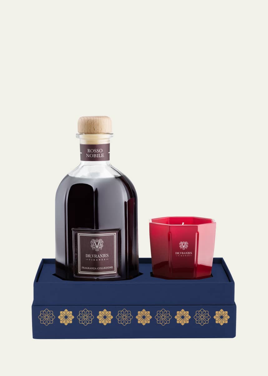 Dr. Vranjes Firenze Rosso Nobile Diffuser Tourmaline Candle Gift Box