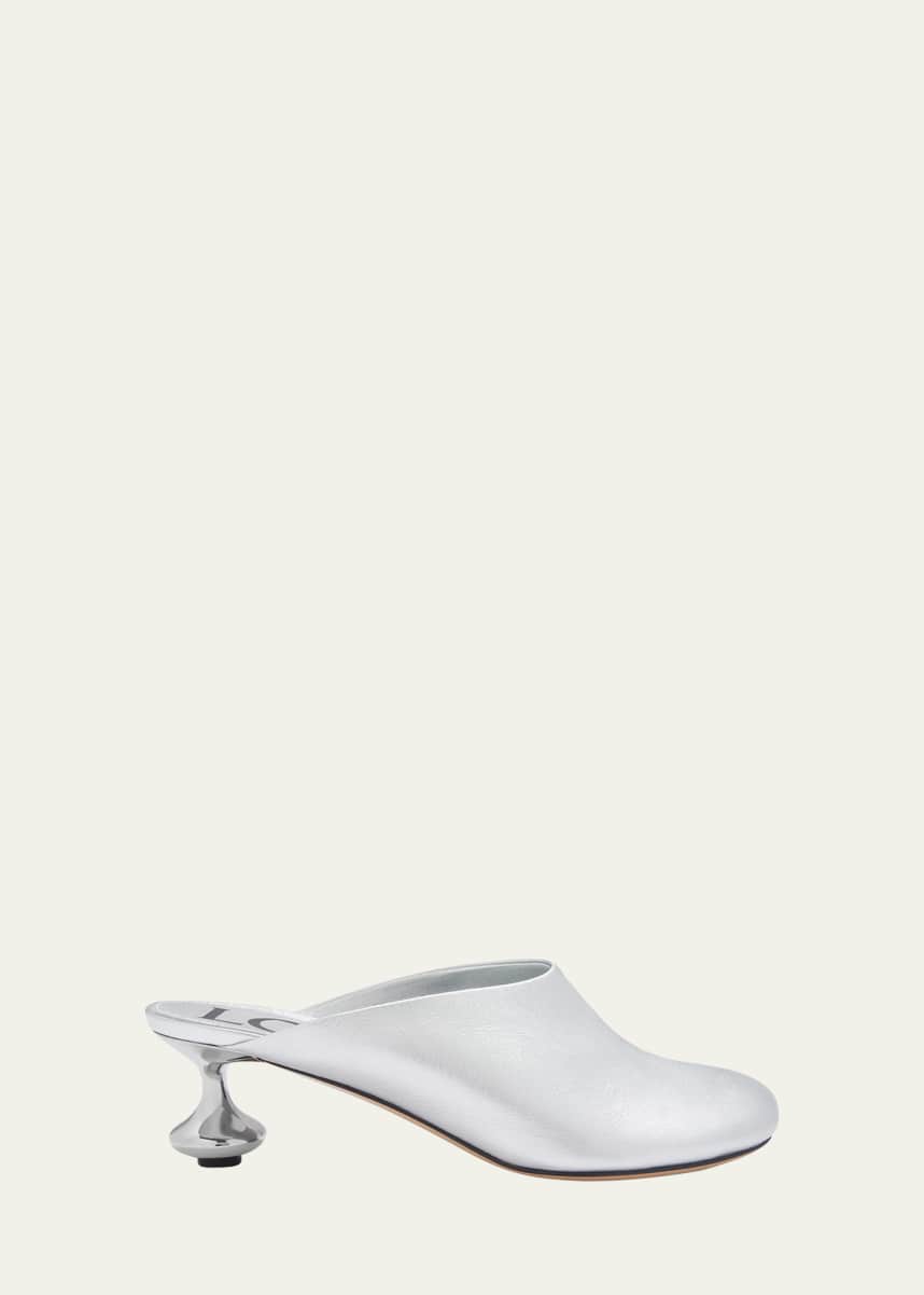 Loewe Toy Metallic Mule Pumps