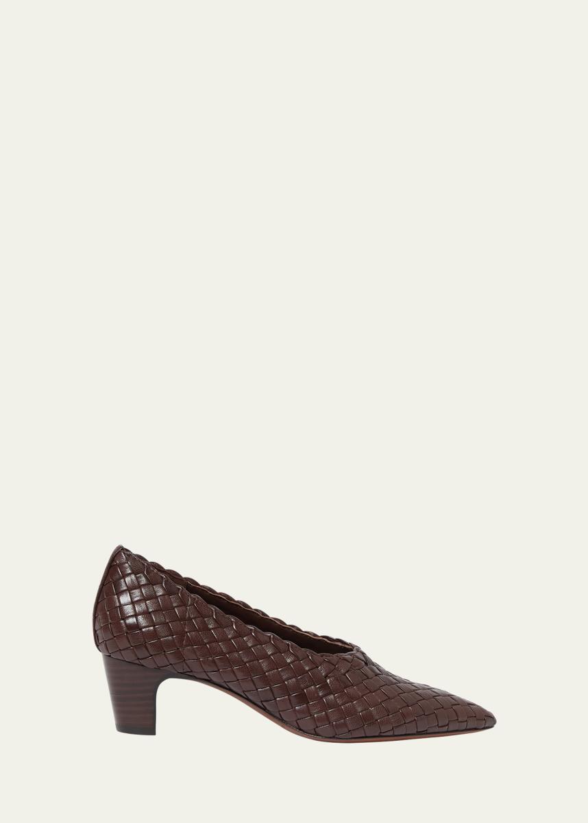 Bottes Loeffler Randall "Mabel" à Bout Ouvert Et Lanières - Taille US 6.5 Femme - Occasion