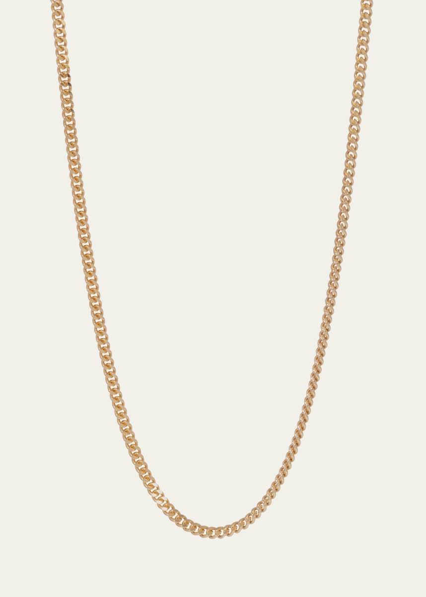 Sidney Garber Men's 18K Yellow Gold Curb Chain Necklace, 26"L