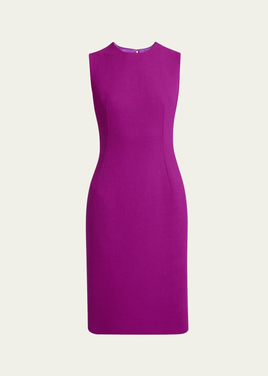 Dolce&Gabbana Sheath Crepe Wool Dress