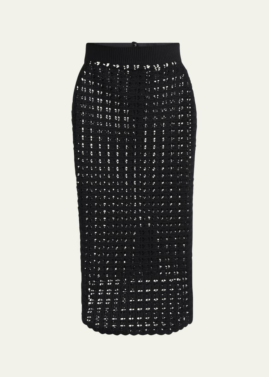 Dolce&Gabbana Crochet Pencil Midi Skirt