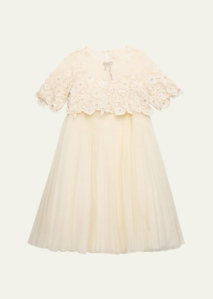 Maison Ava Anne Embellished Floral Dress, Size 12-14