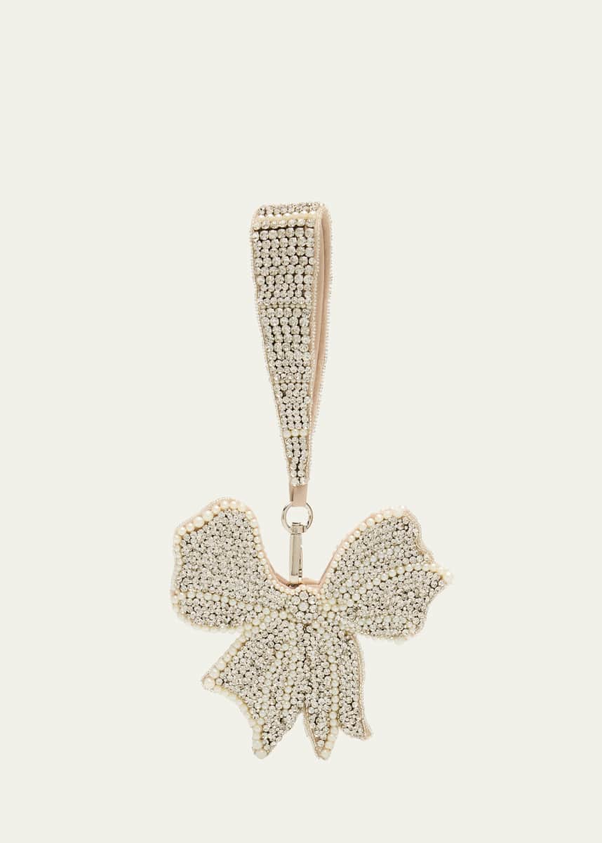 Maison Ava Girl's Rhinestone Bow Bag Charm