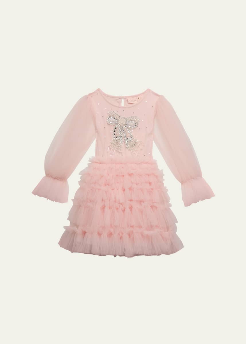 Tutu Du Monde Girl's Crystal Sequined Bow Tutu Dress, Size 2-11