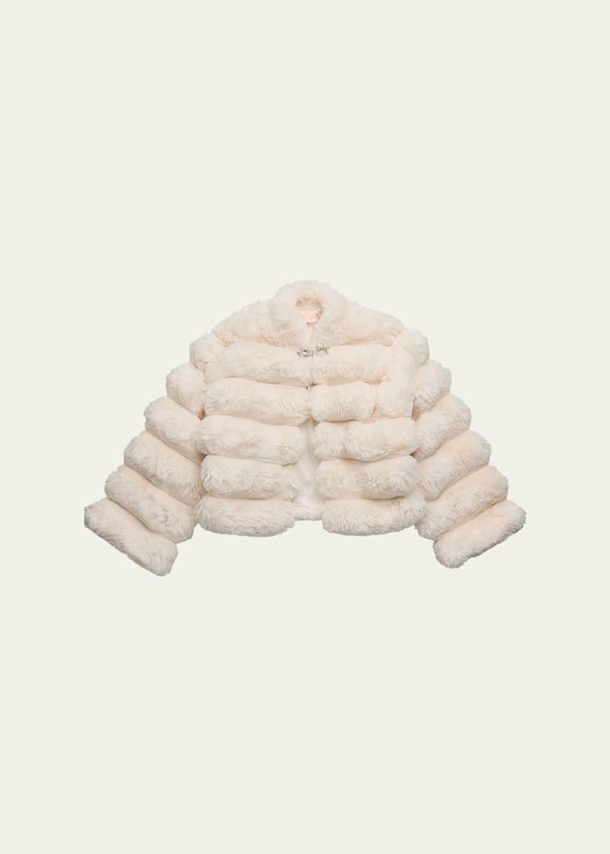 Tutu Du Monde Girl's Winter Wonderland Faux Fur Puffer Jacket, Size 3T-11