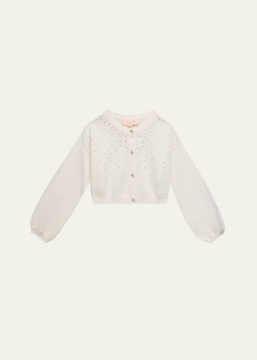 Tutu Du Monde Girl's Embellished Holiday Cardigan, Size 2-11