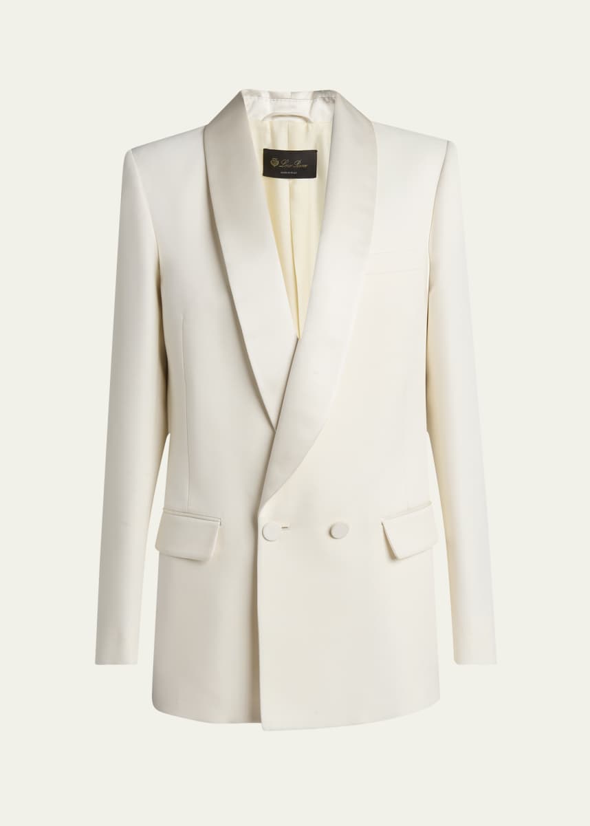 Loro Piana Doreen Double-Breasted Wool Jacket