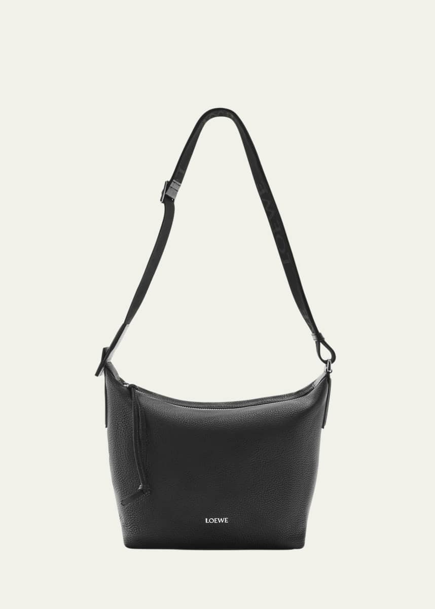 Loewe Men's Cubi Small Crossbody Bag in Grained Calfskin