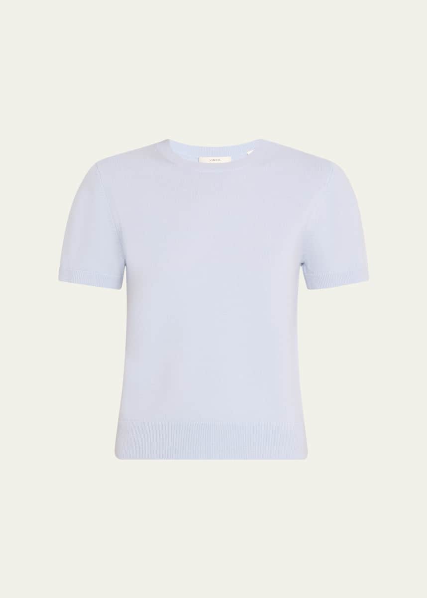 Vince Short-Sleeve Cashmere-Blend Tee
