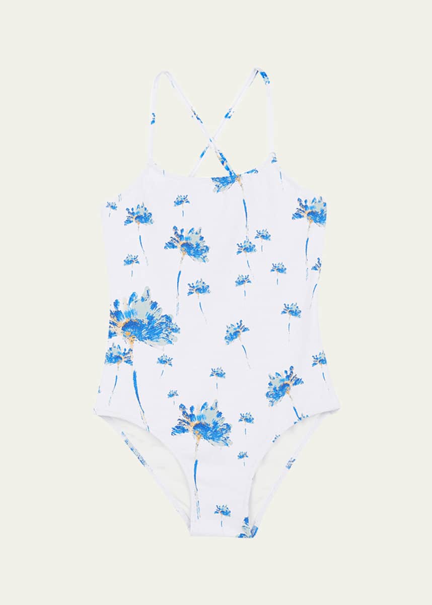 Vilebrequin Girl's Herbier One-Piece Swimsuit, Size 2-14