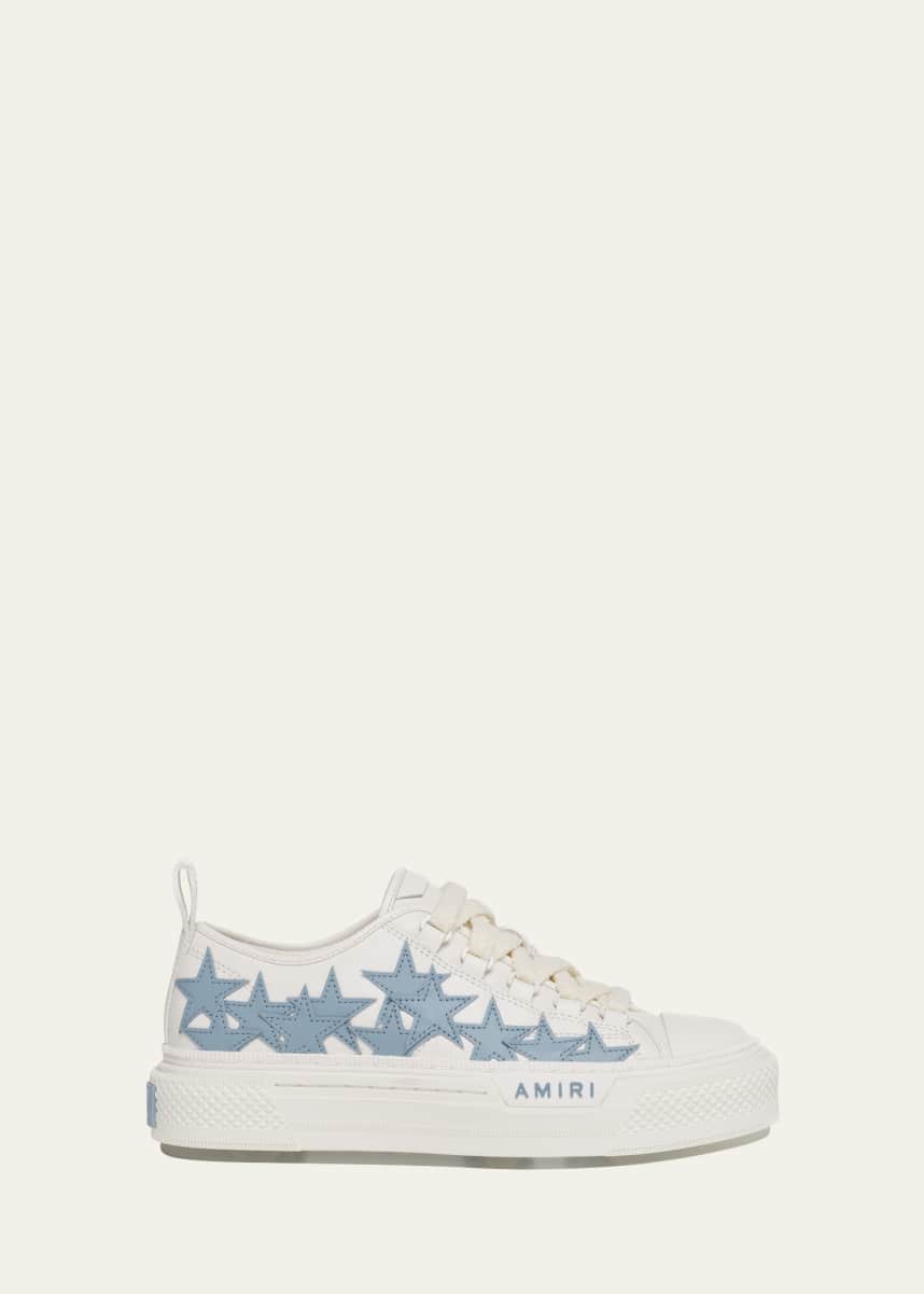 Amiri Stars Low-Top Leather Sneakers