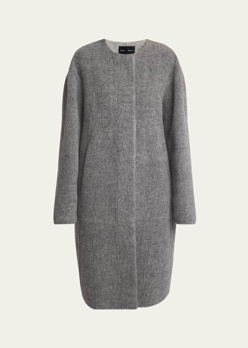 Proenza Schouler Albers Textured Double Face Wool Coat
