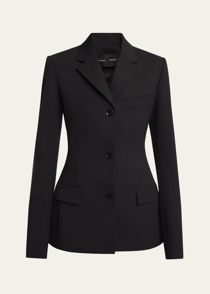 Proenza Schouler Lark Wool Gabardine Suiting Blazer