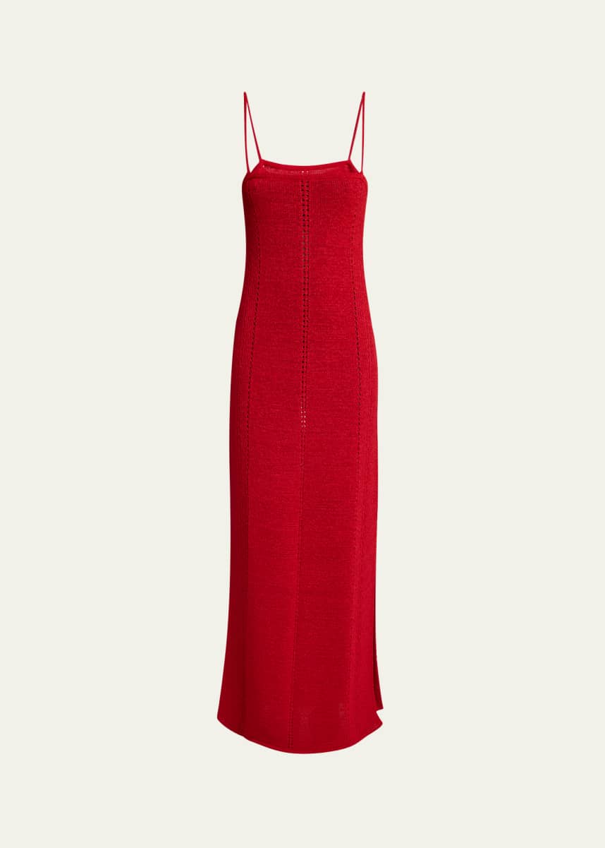 Proenza Schouler Suki Viscose Ribbon Knit Dress