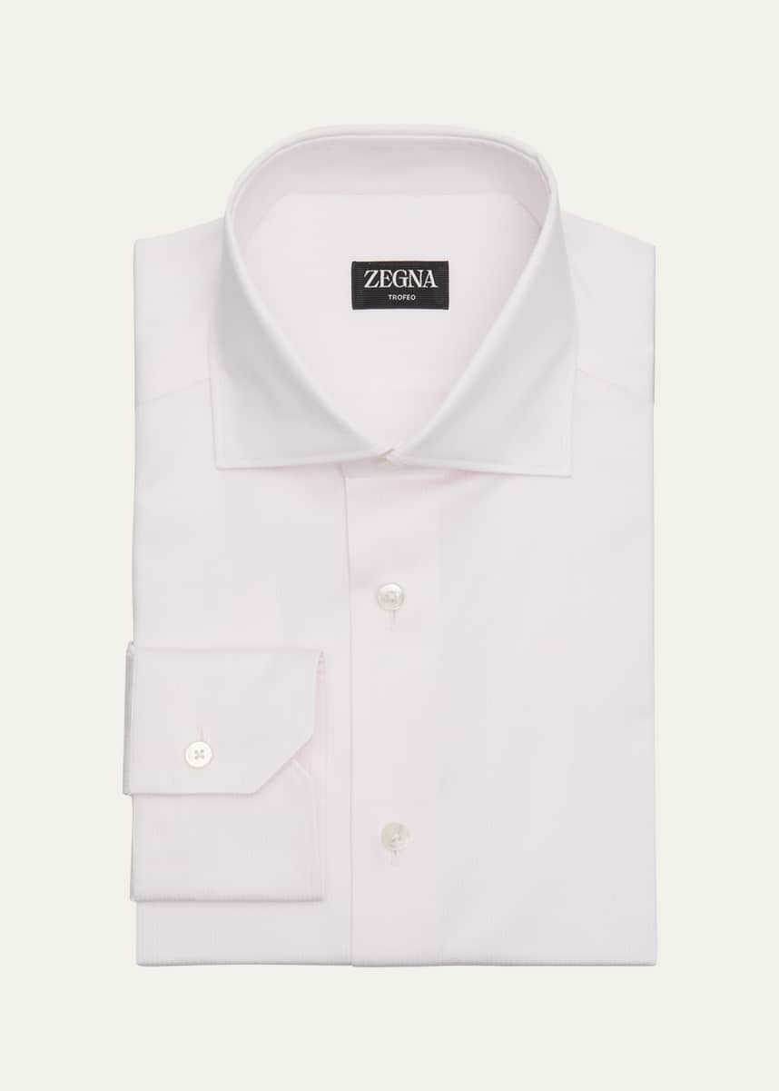 ZEGNA Men's Trofeo Cotton Stripe Dress Shirt