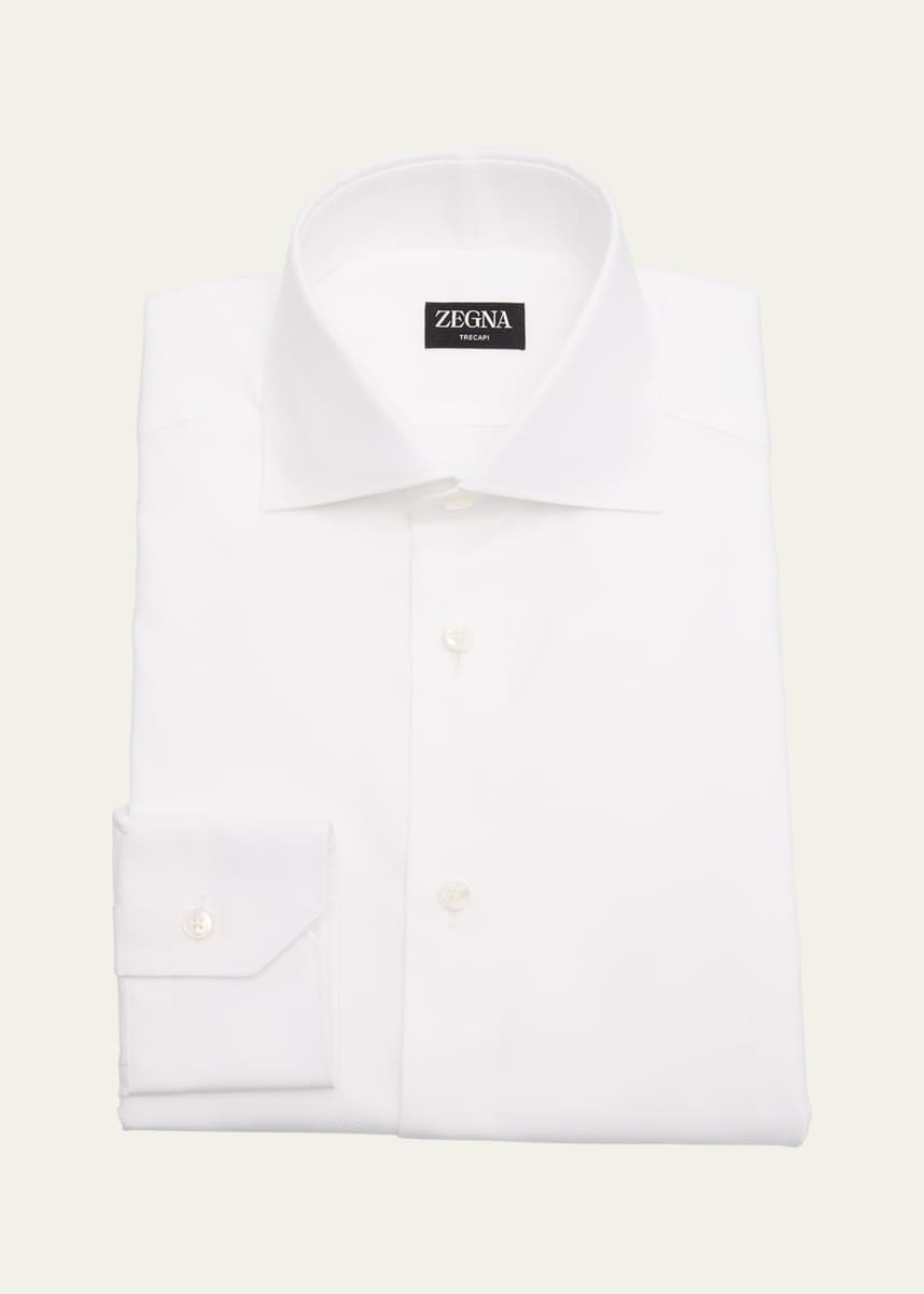 ZEGNA Men's Trecapi Cotton Oxford Sport Shirt