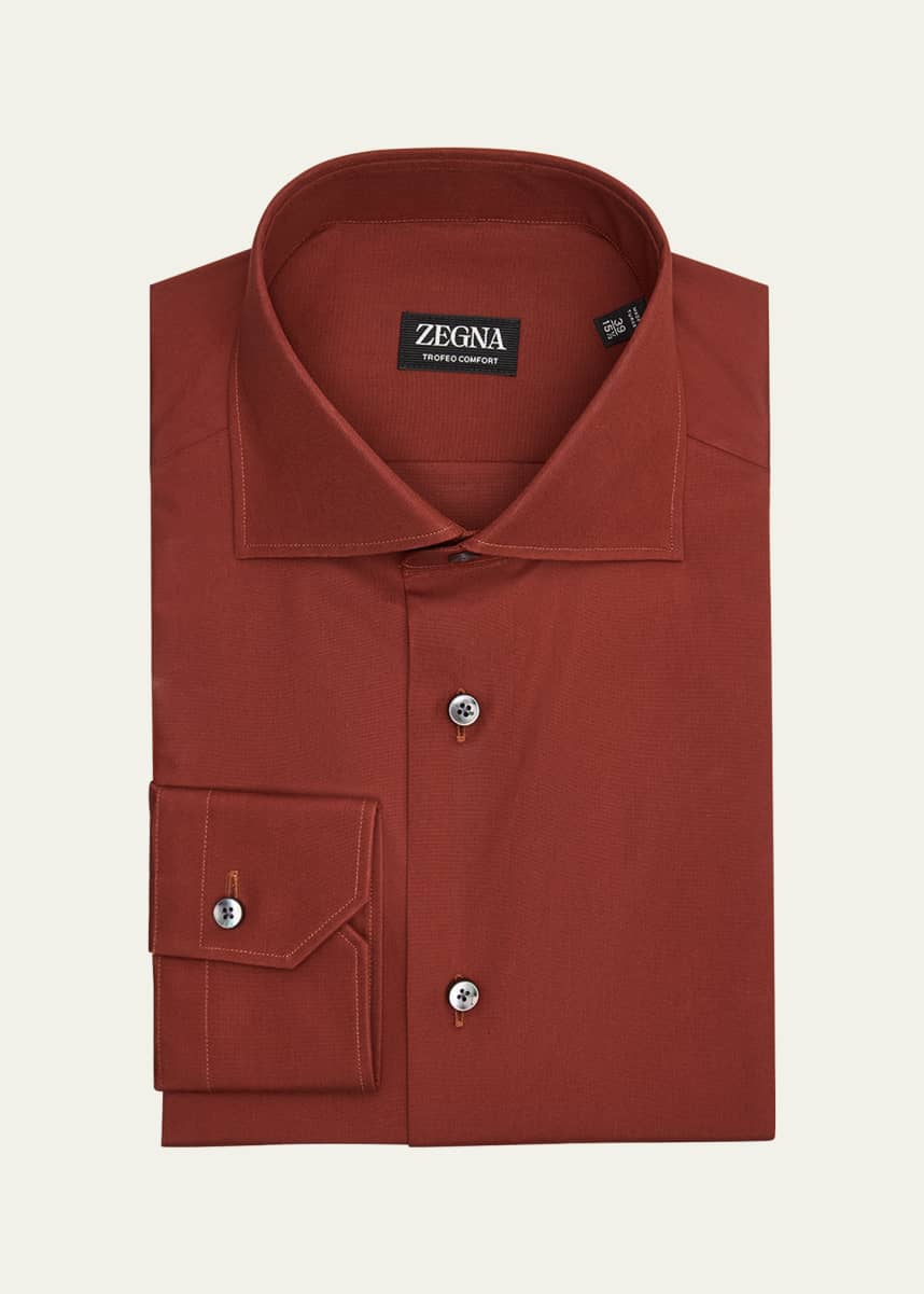 ZEGNA Men's Trofeo Comfort Dress Shirt