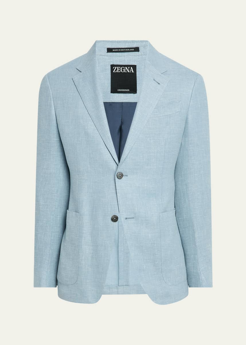 ZEGNA Men's Crossover Twill Sport Coat