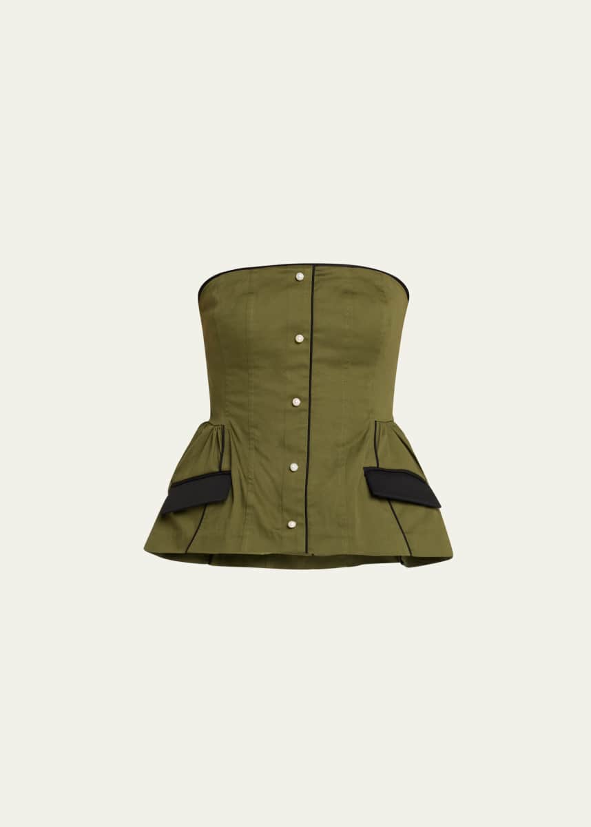 Kika Vargas Agnes Strapless Top