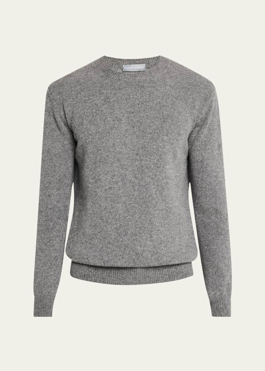 Bergdorf Goodman Men's Jersey Stitch Cashmere Crewneck Sweater