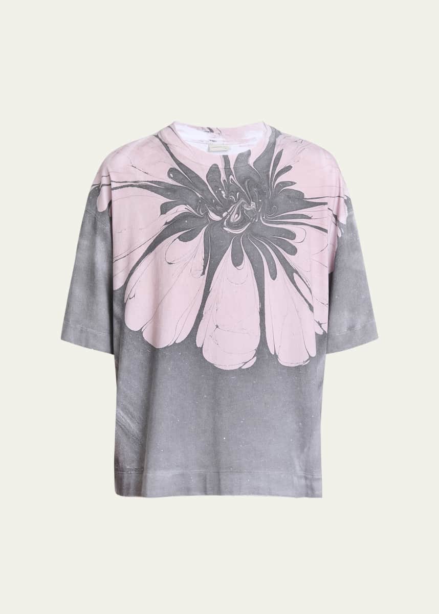 Dries Van Noten Men's Hen Oversized Graphic T-Shirt