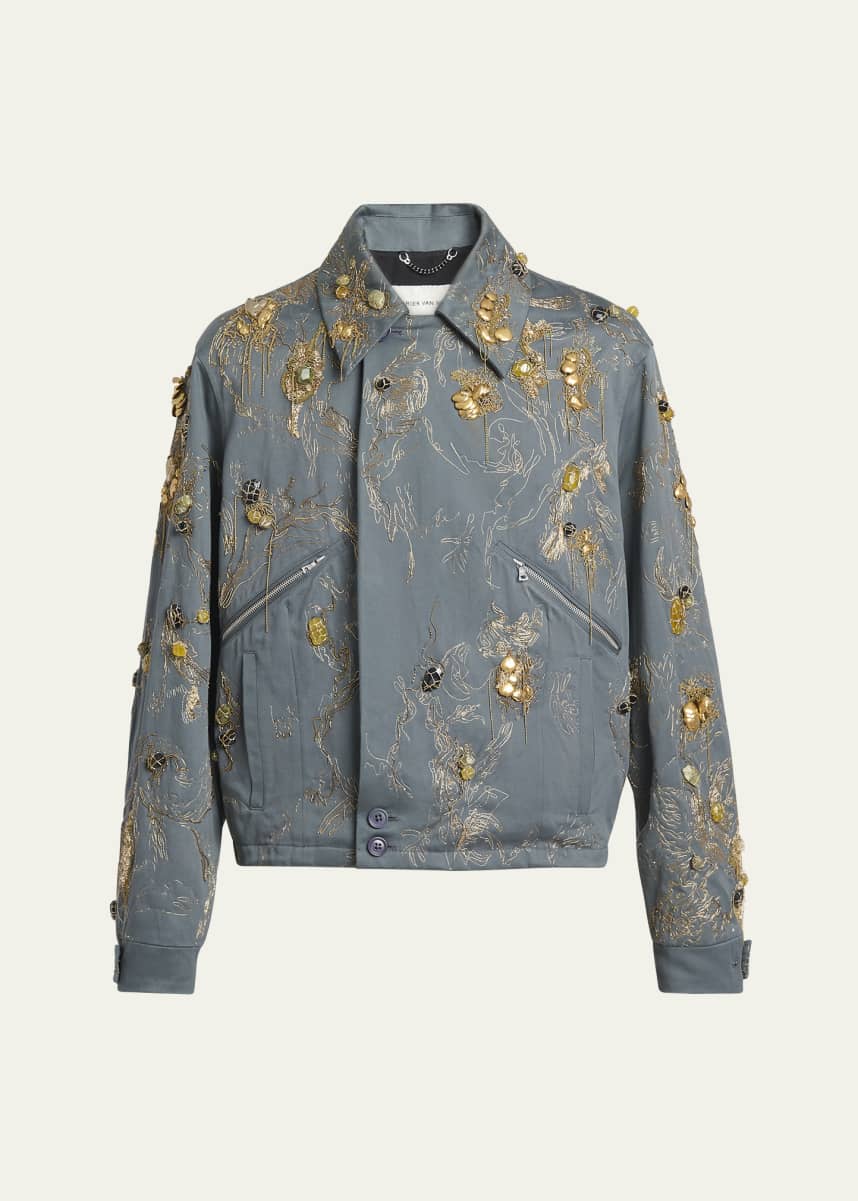 Dries Van Noten Men's Velen Embellished Jacket