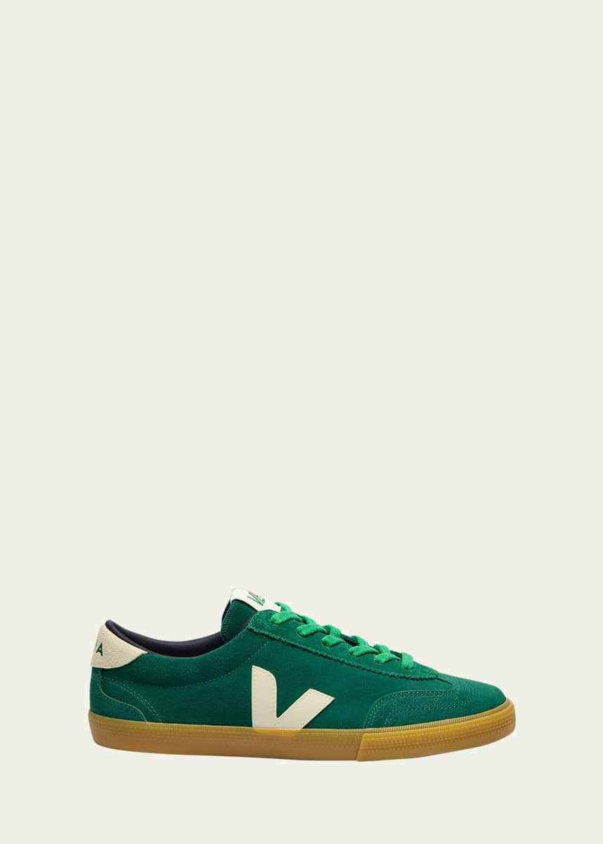 VEJA Volley Bicolor Suede Low-Top Sneakers