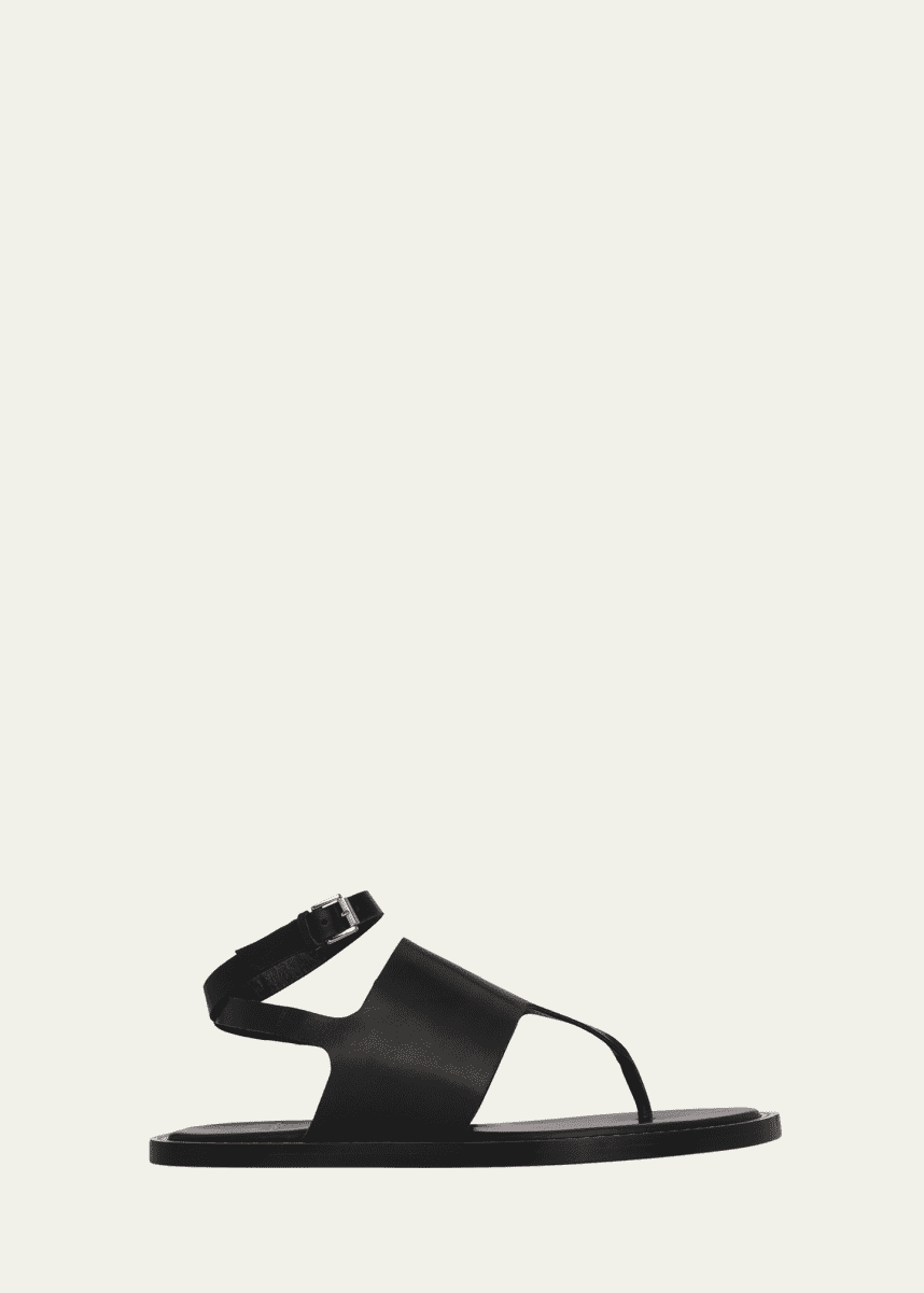 Pierre Hardy Vedra Leather Thong Ankle-Strap Sandals
