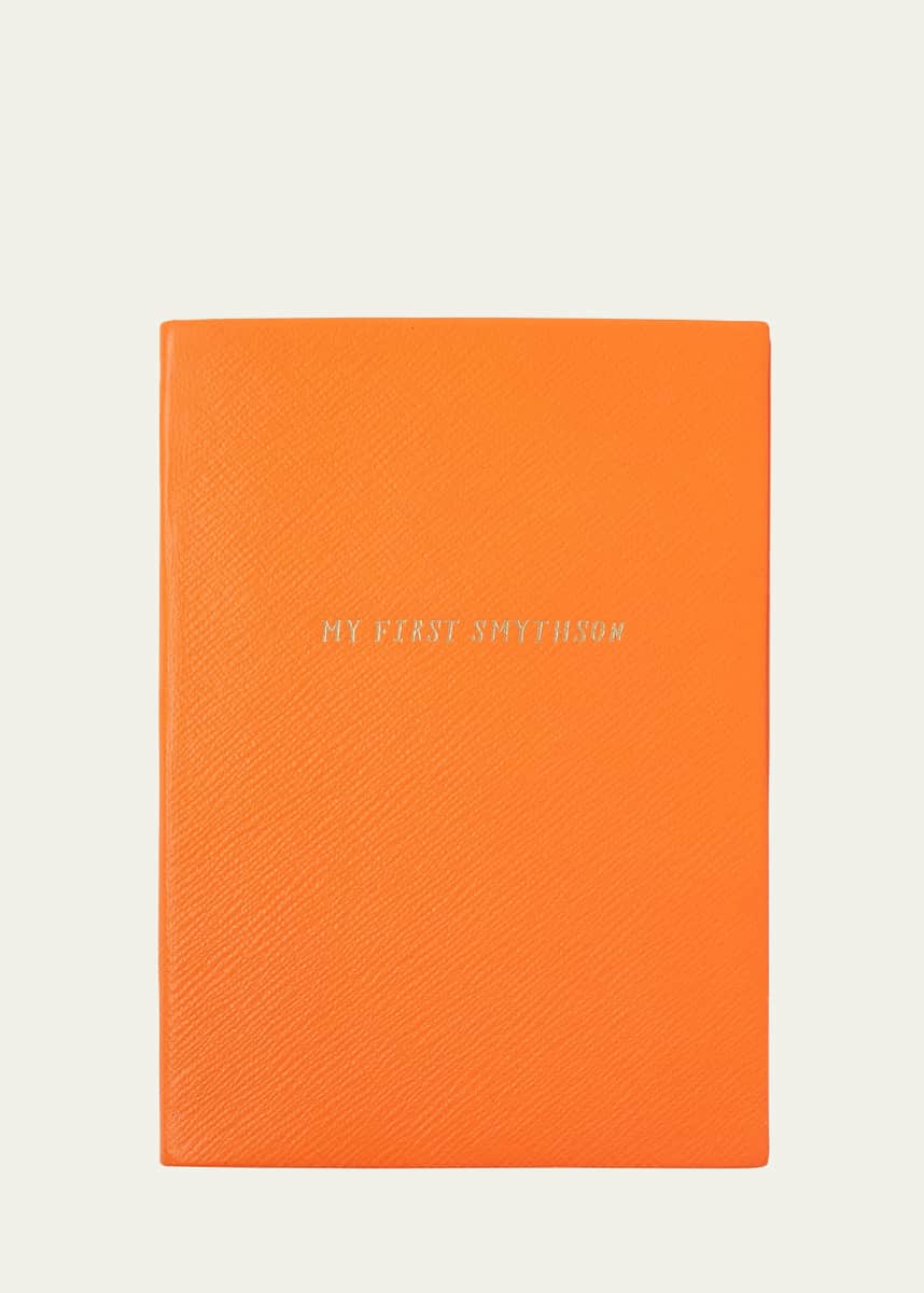Smythson Kid's "My First Smythson" Soho Panama Leather Diary, Tangerine