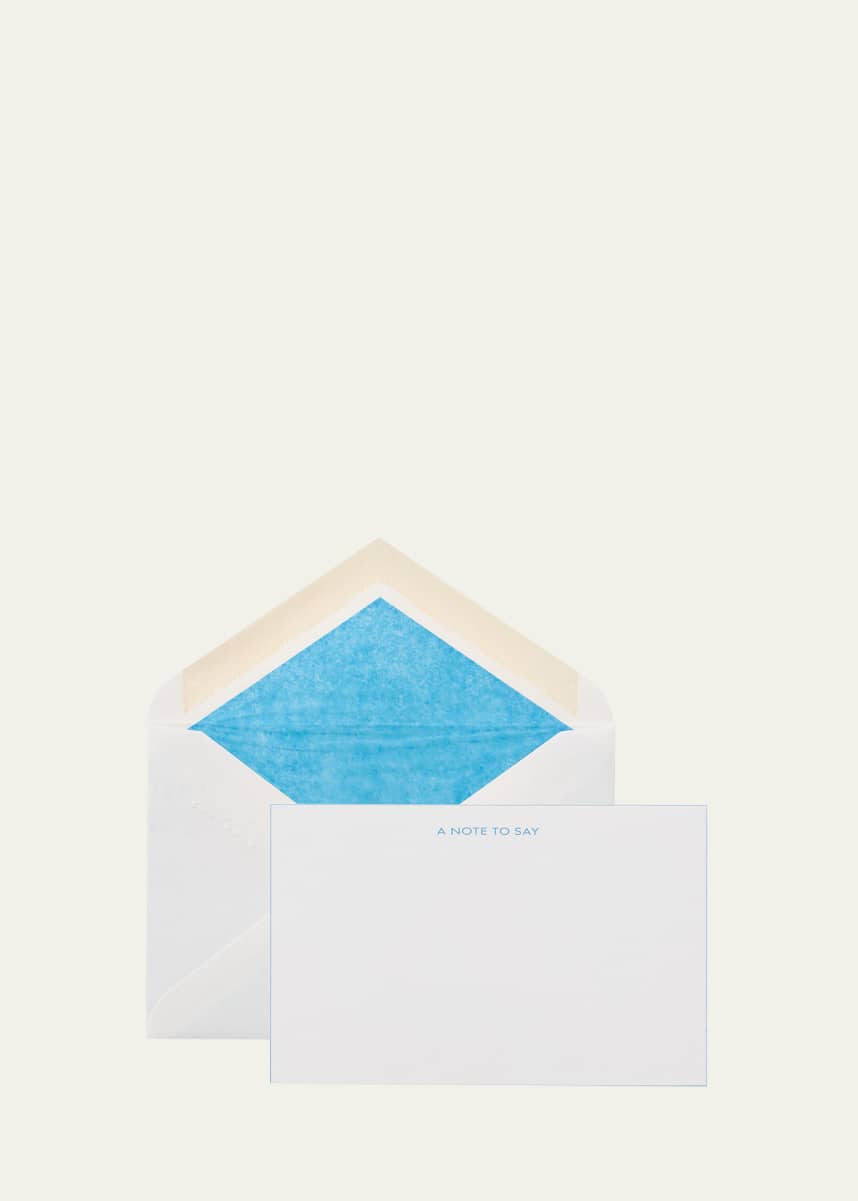 Smythson Iconic Titles A Note to Say Notecards, Set of 10