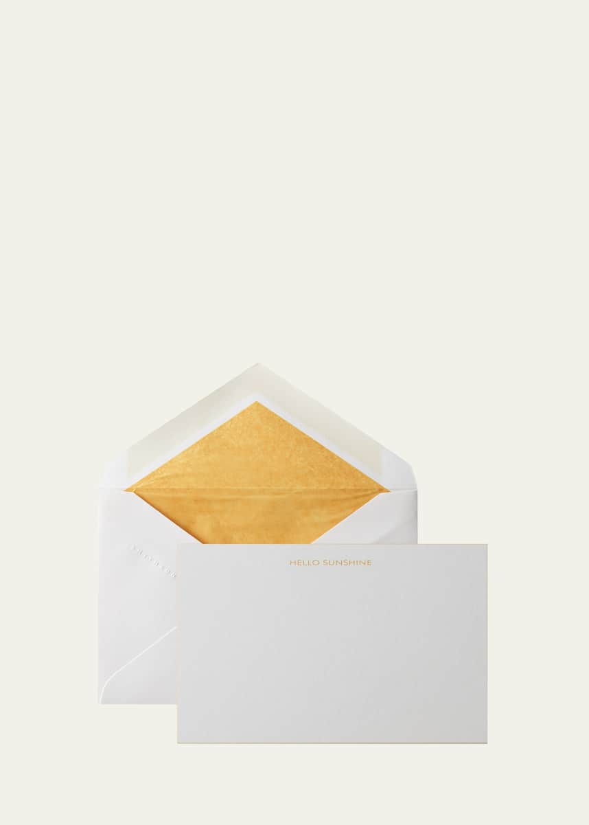 Smythson Iconic Titles Hello Sunshine Notecards, Set of 10