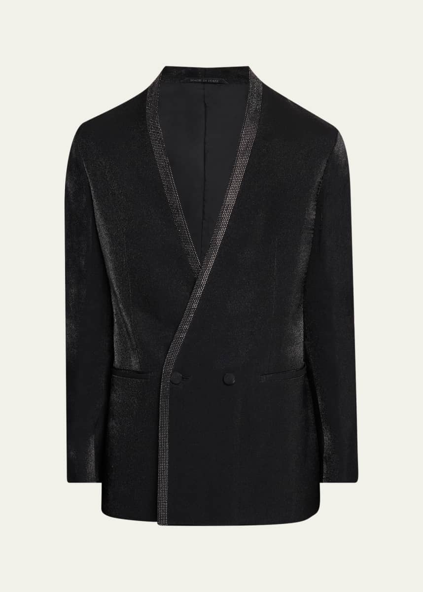 Giorgio Armani Men's Upton Strass-Trim Smoking Blazer