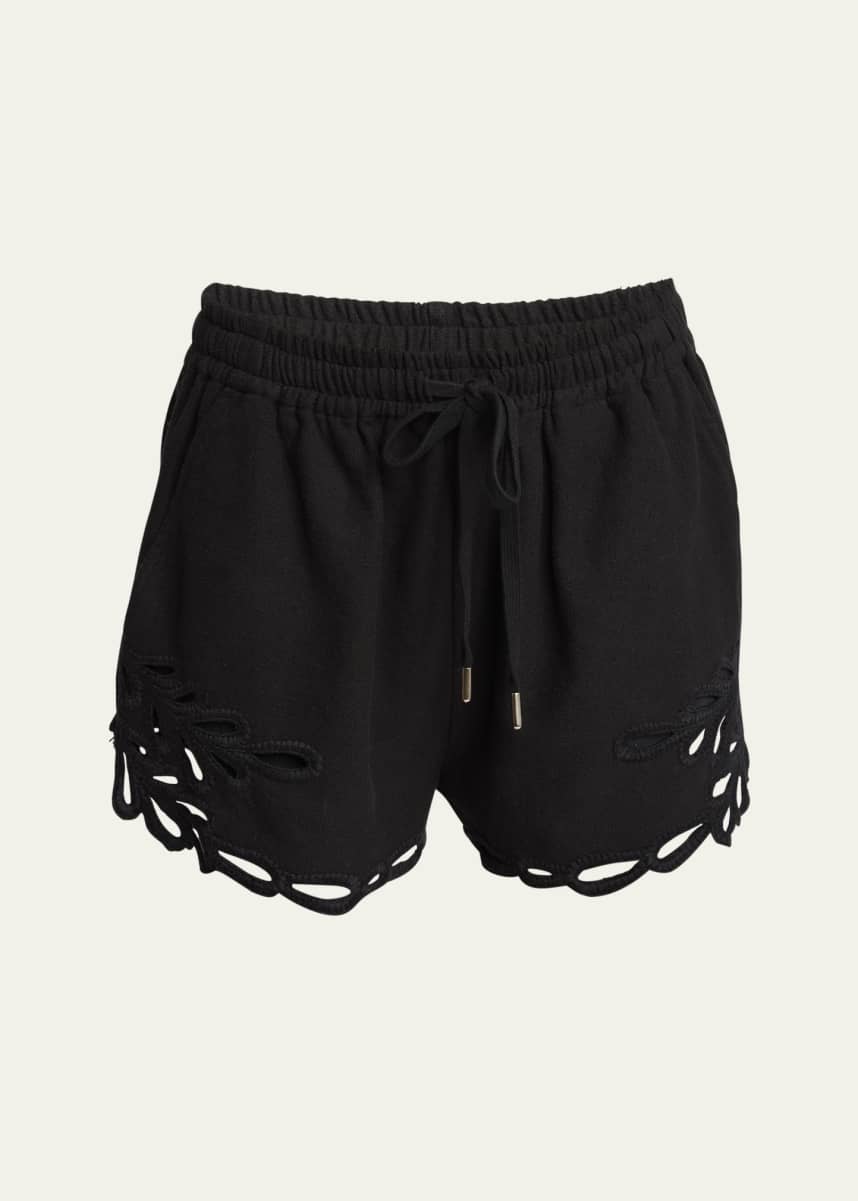 Etoile Isabel Marant Safa Embroidered Drawstring Shorts