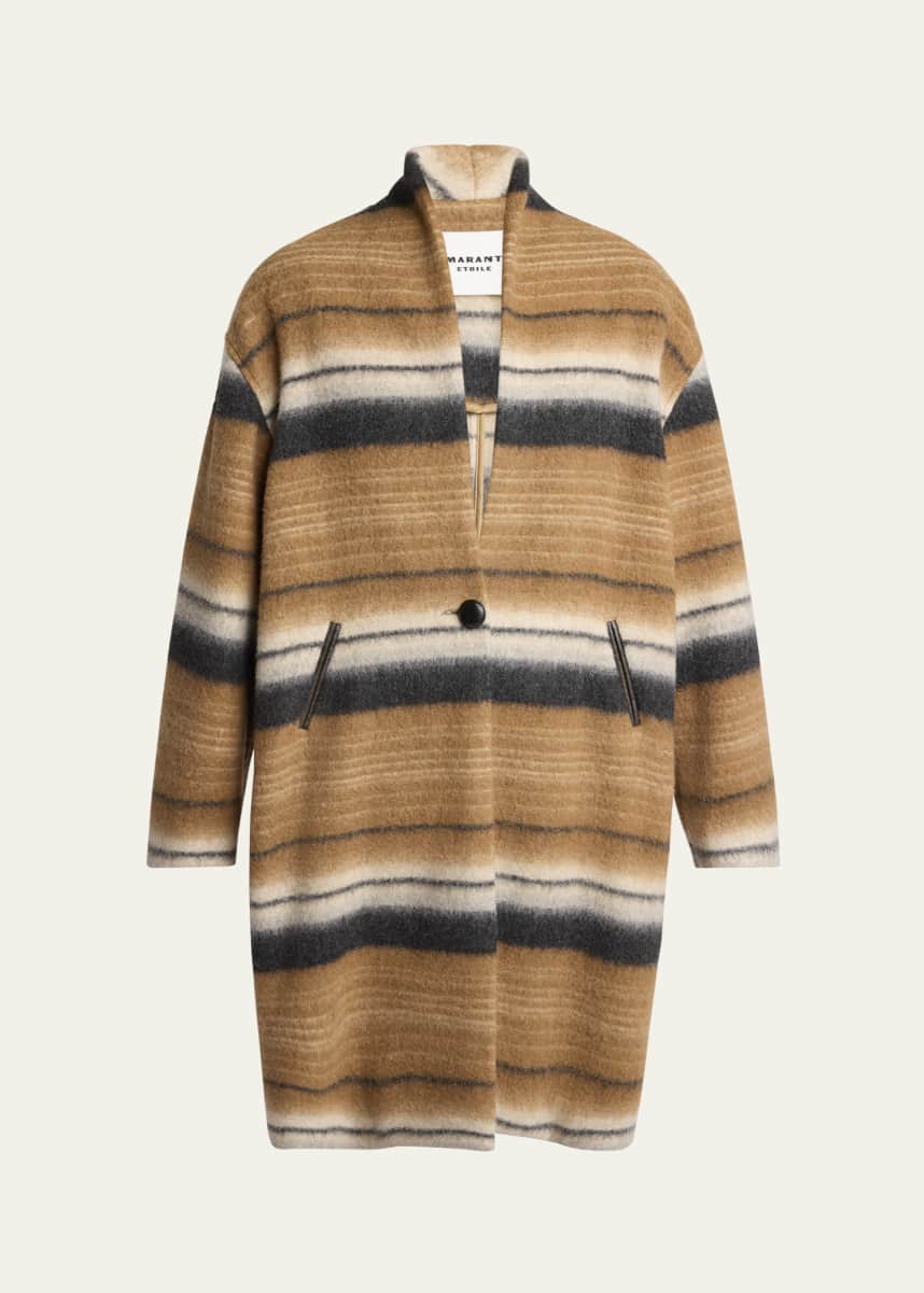 Etoile Isabel Marant Daby Stripe Overcoat