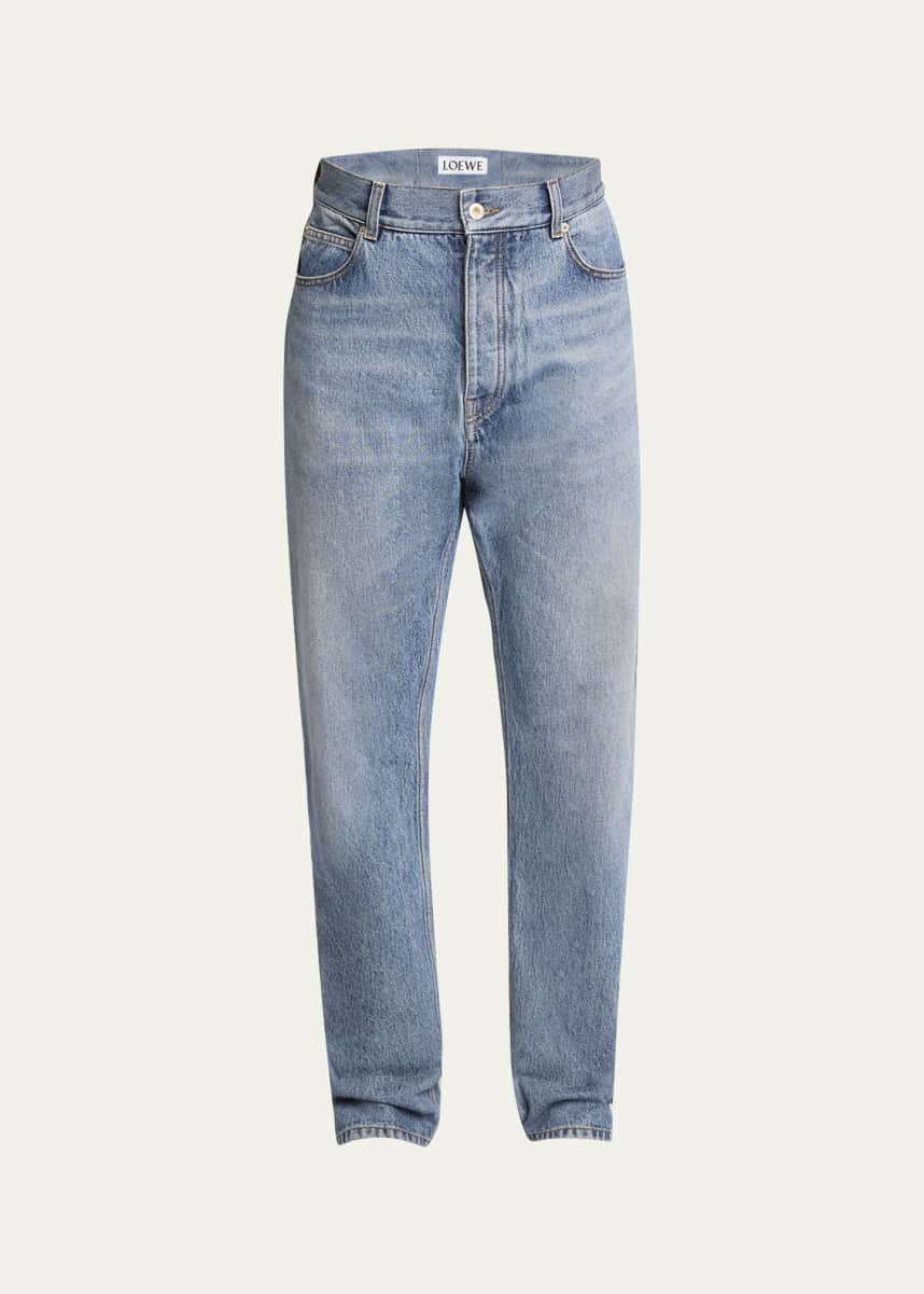 Loewe Men's Jeans with Leather Patch