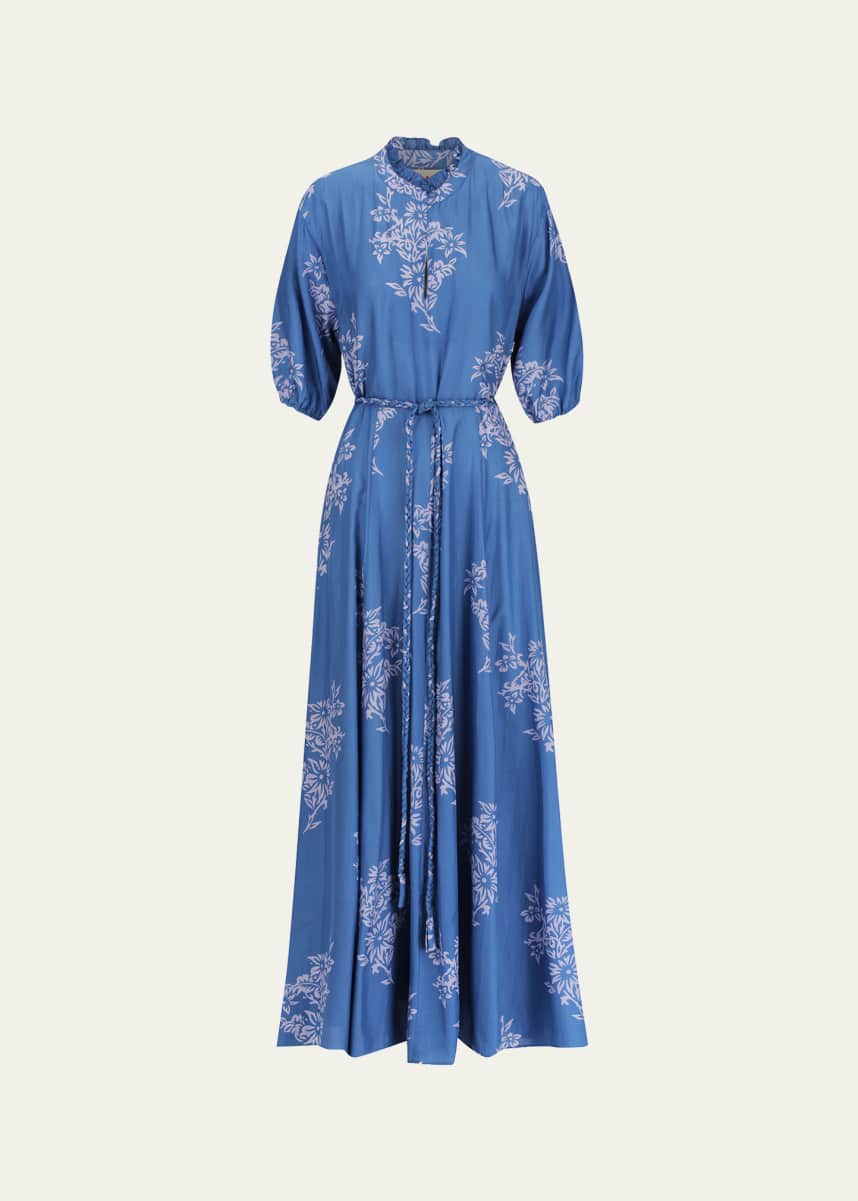 Hannah Artwear Oceanus Belted Maxi Dress