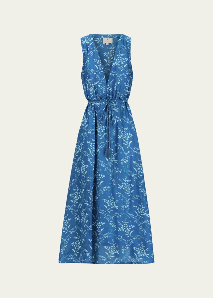 Hannah Artwear Claudia Draped Midi Dress