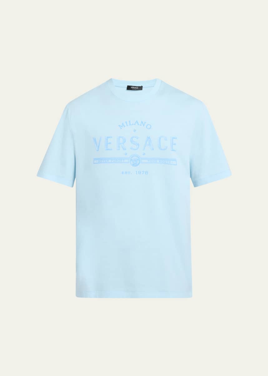 Versace Men's Milano Logo Jersey T-Shirt