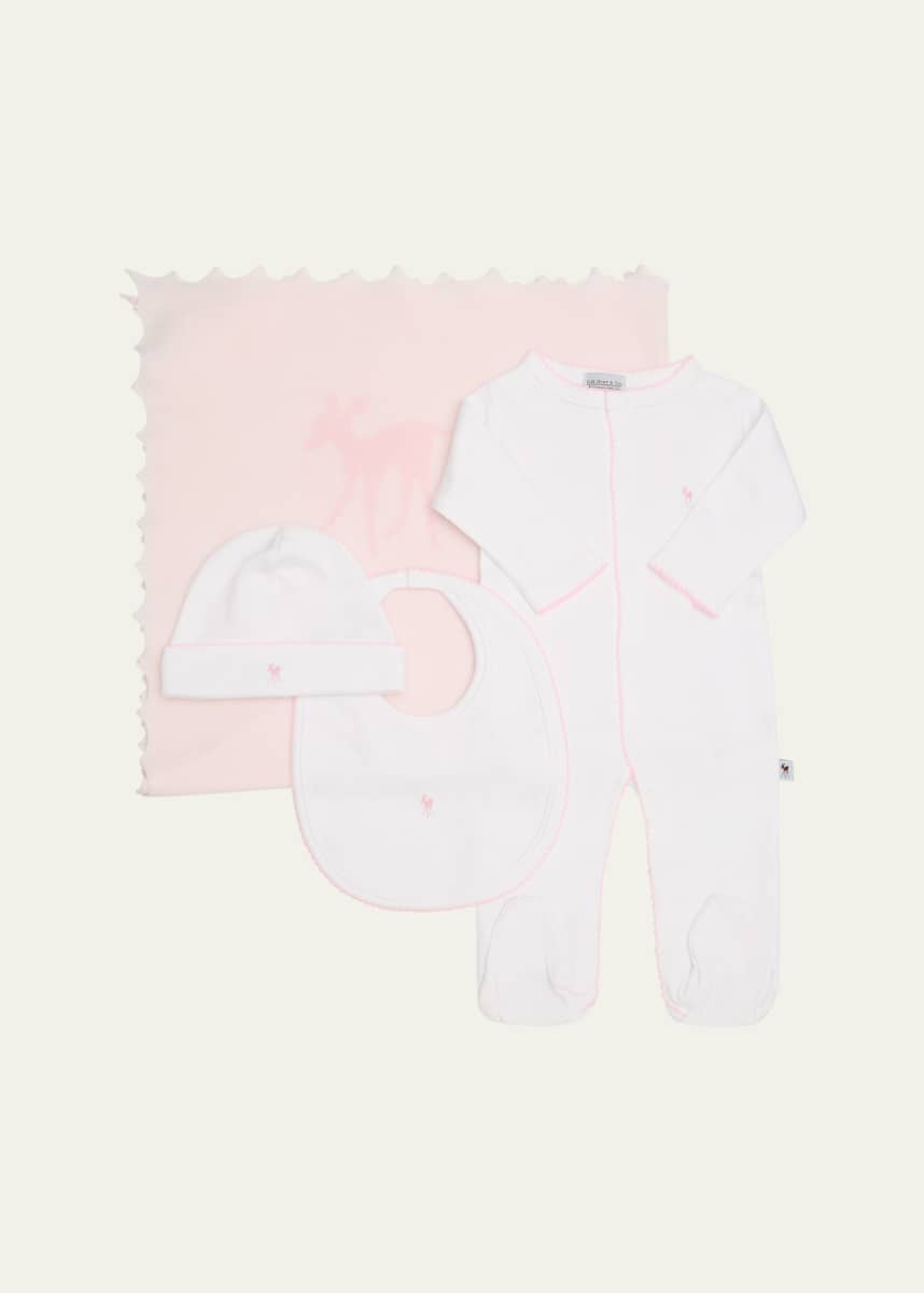 G.H.Hurt & Son Kid's Baby Fawn Gift Set, Size Newborn-3M