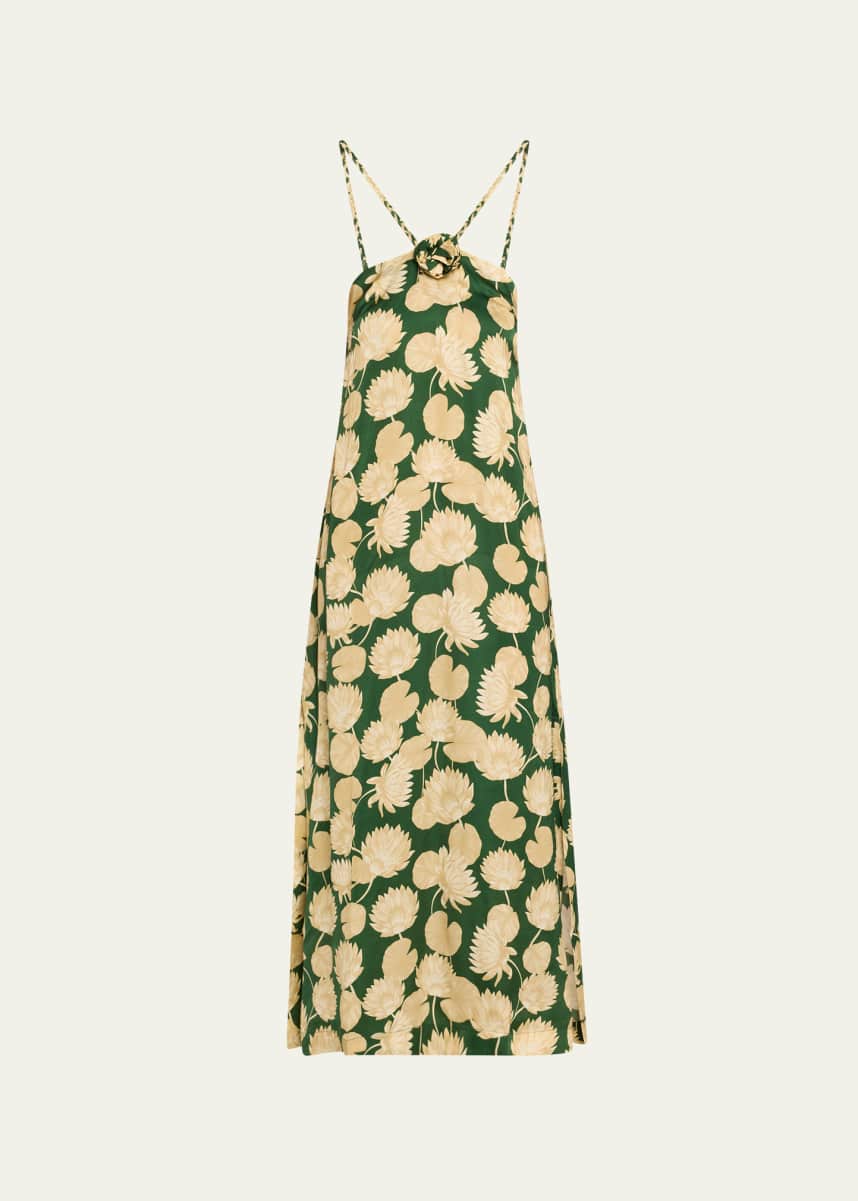 Verandah Rosette Maxi Dress