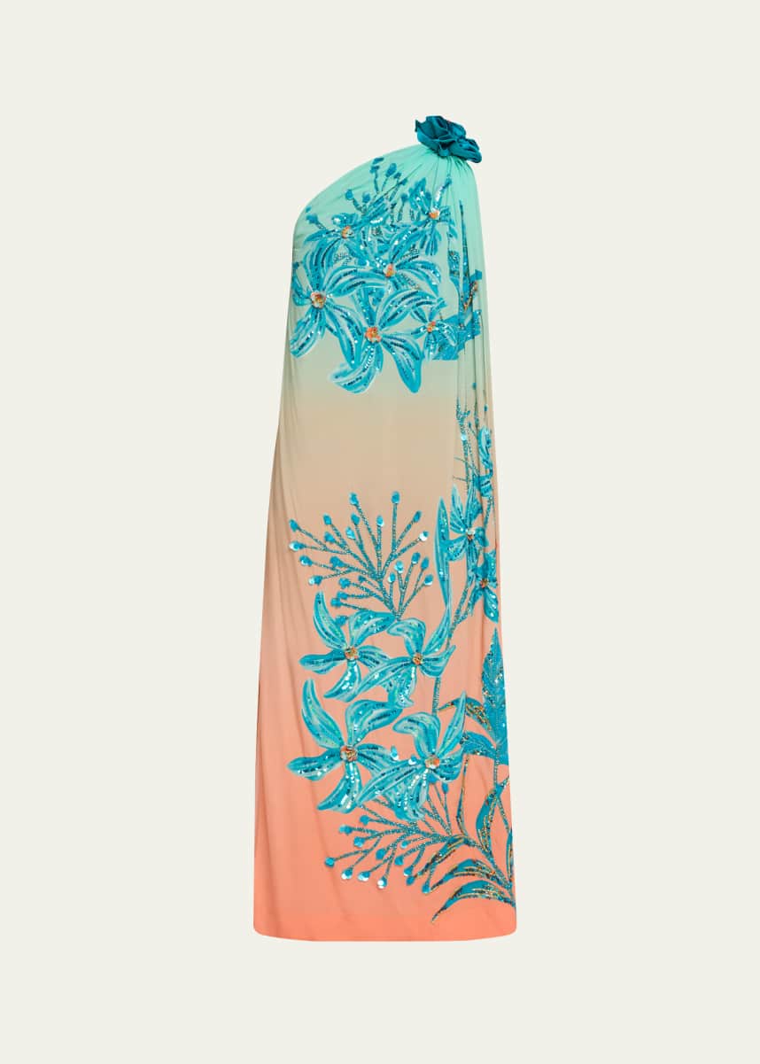 Verandah Hand-Beaded Rani Toga Maxi Dress