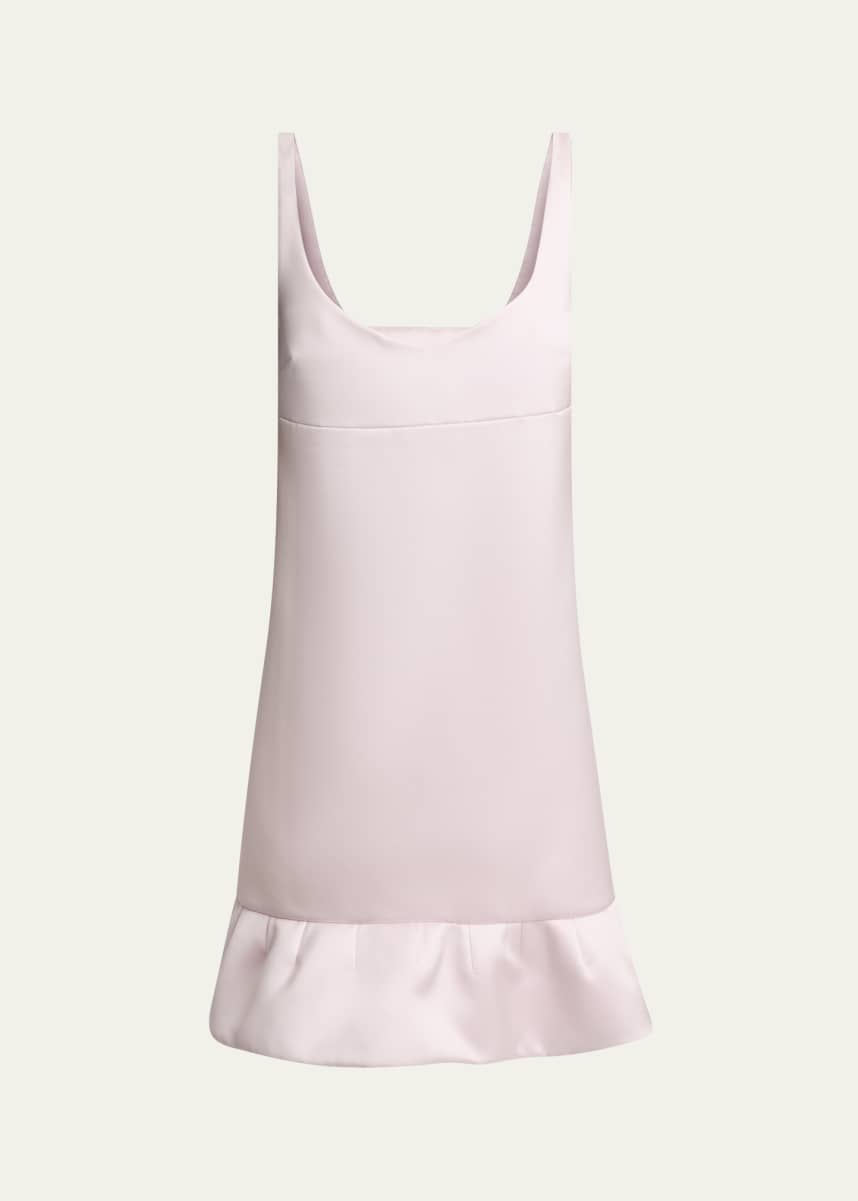 Givenchy Twisted Straps Ruffle Hem Mini Dress