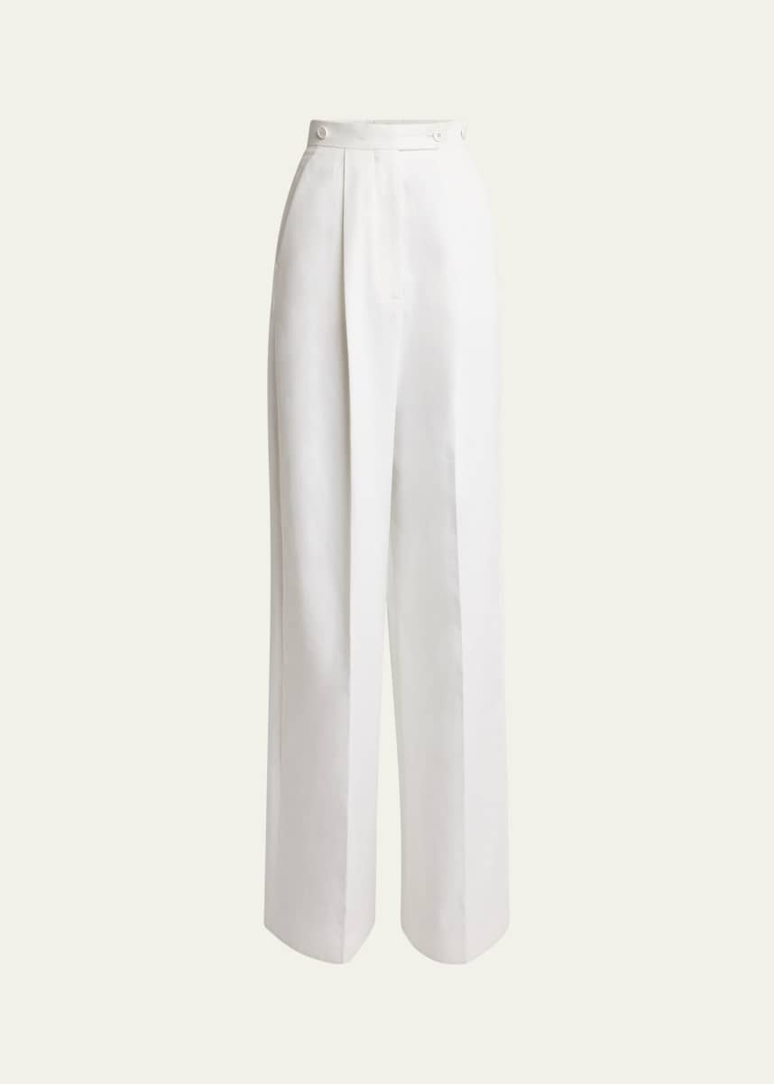Givenchy Pleated Wide Leg Trousers