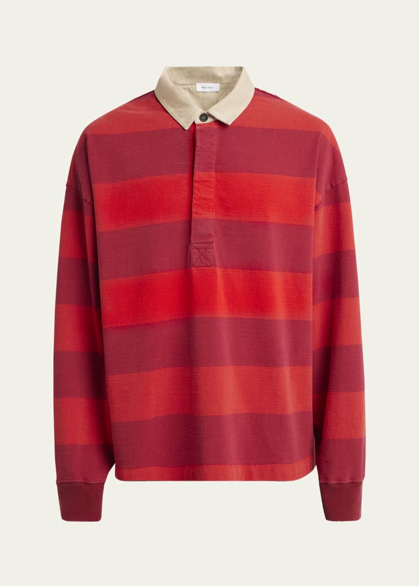 McQueen Men's Oversized Rugby Polo Shirt