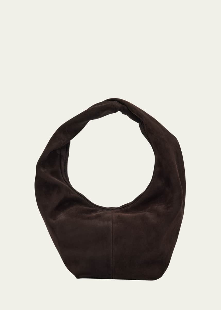 Maeden Yela Zip Suede Hobo Bag